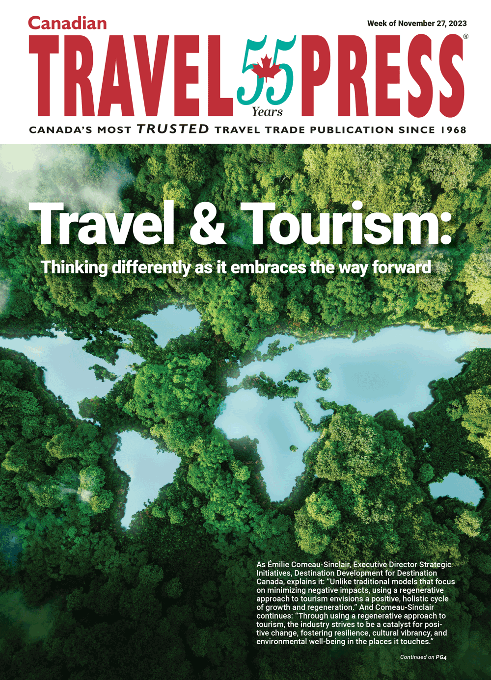 Making tourism a catalyst for positive change
